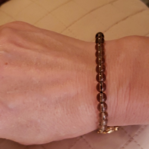 Jewelry - GOLDTONE & PURPLE QUARTZ BEAD BRACELET Jewelry - GOLDTONE & PURPLE QUARTZ BEAD BRACELET